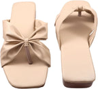 MKAF Women Flats Sandal (Camel , 9)